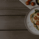 Avocado Bruschetta with Parma i sam and Poached