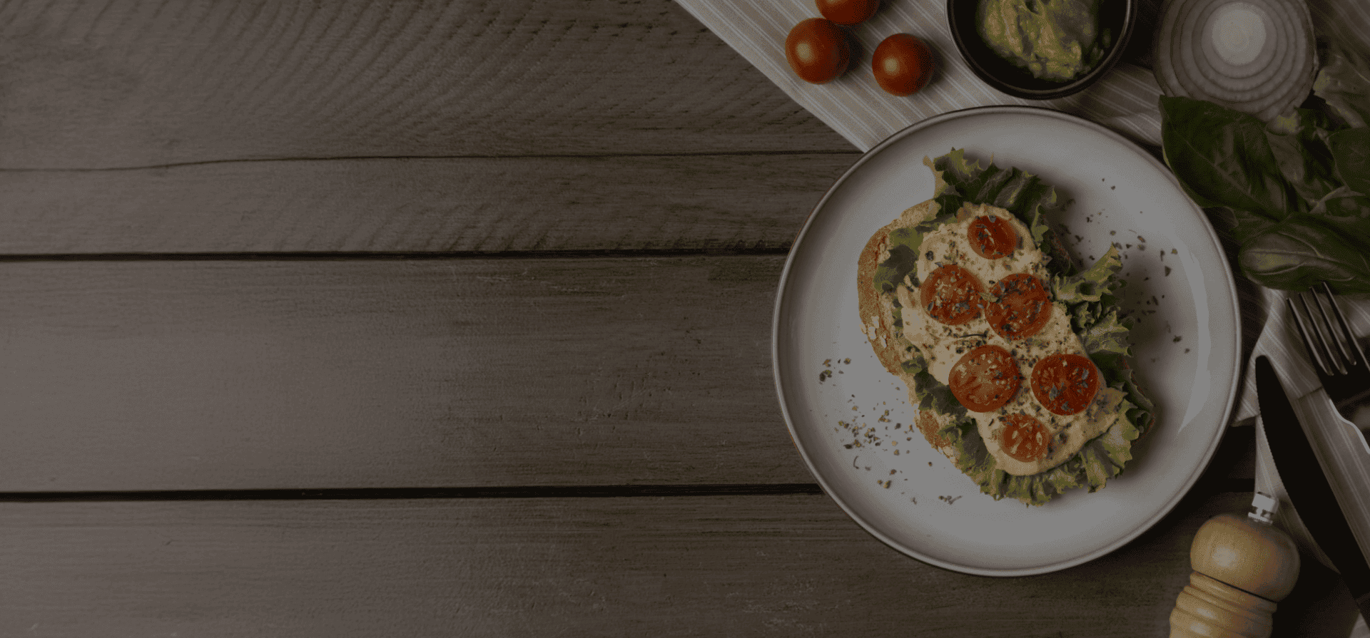 Avocado Bruschetta with Parma i sam and Poached